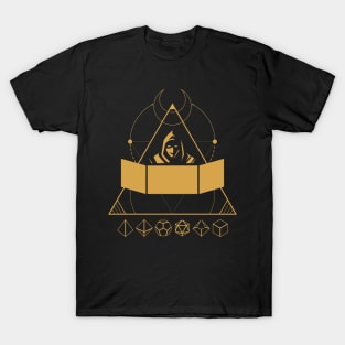 Game Master with Dice Set Bronze TRPG Tabletop RPG Gaming Addict T-Shirt